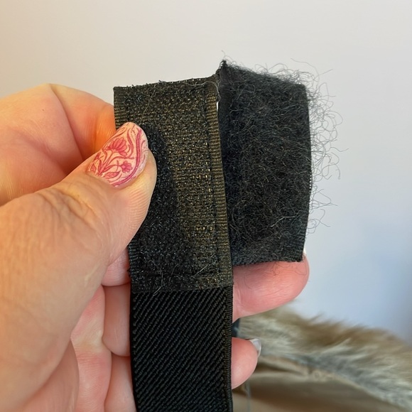 Faux Fur Pet Jacket with Collar Brown Gray size S - Picture 5 of 14